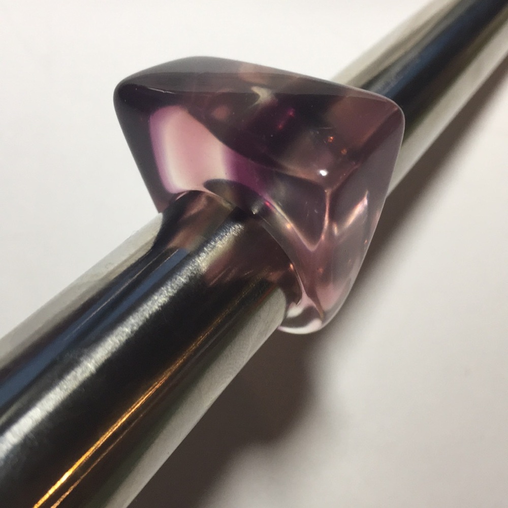 Purple resin ring